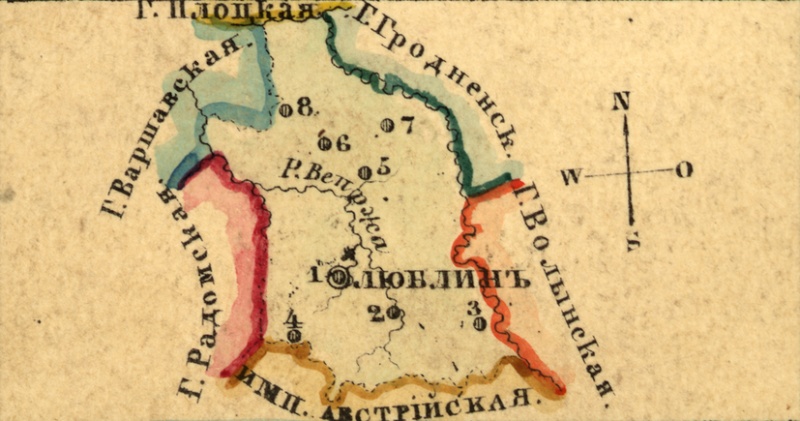 Файл:Karta Lublinskoy gubernii 1856.jpg