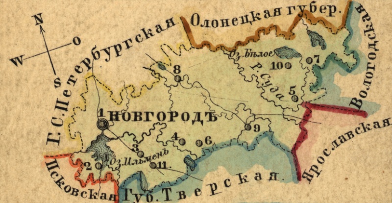 Файл:Karta Novgorodskoy gubernii 1856.jpg