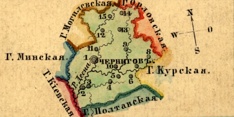 Файл:Karta Chernigovskoy gubernii 1856.jpg