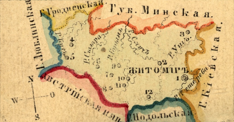 Файл:KartaVolynskoy gubernii 1856.jpg