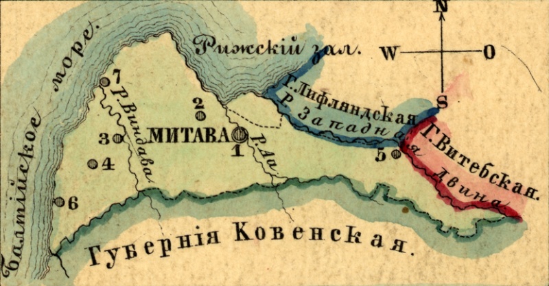 Файл:Karta Kurlyandskoy gubernii 1856.jpg