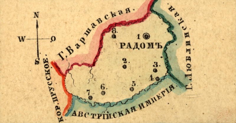 Файл:Karta Radomskoy gubernii 1856.jpg