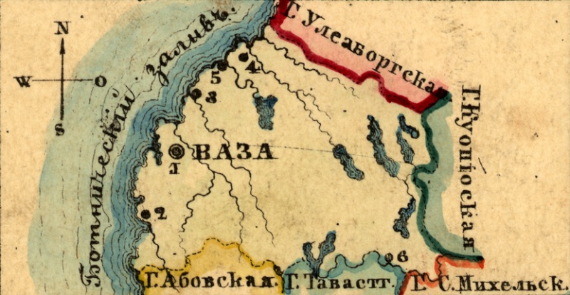 Файл:Karta Vasazskoy gubernii 1856.jpg