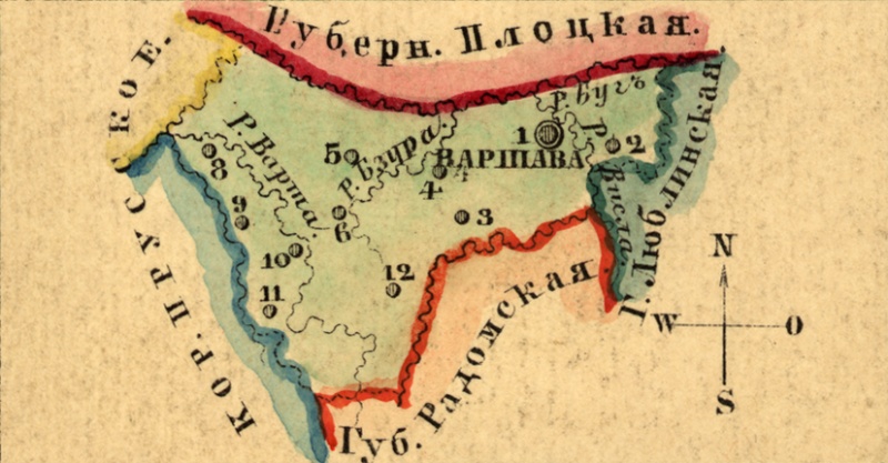 Файл:Karta Varchavskoy gubernii 1856.jpg